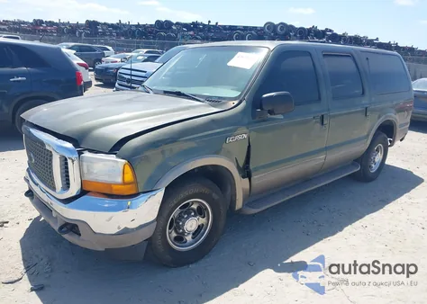 2001 Ford Excursion Limited from USA, damaged, VIN 1FMNU42S71EA08659
